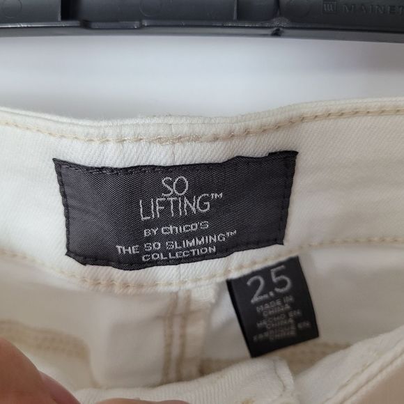 Chico's White Women Jeans - Picture 4 of 9